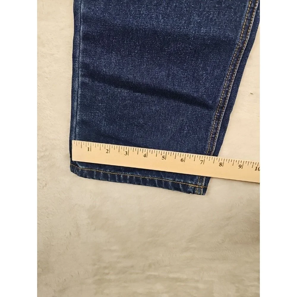 KDNK Mens 34‎ x 30 Denim Jeans Straight Leg Medium Wash Solid Blue